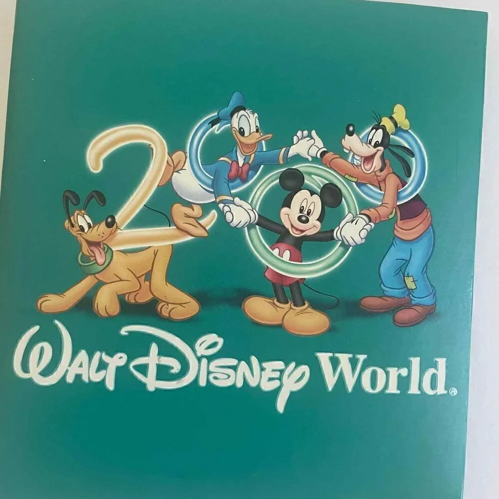 Disney World‎ 2000's Millennium Teal Blue Never Used Character Autograph Book